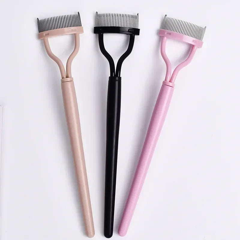 Stainless Steel Eyelash Comb & Mascara Separator Brush Eyelash Comb QXL