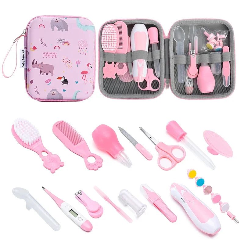 20-Piece Baby Grooming & Healthcare Kit | Newborn Safety Set Baby Grooming Kit QXL Pink 20pcs-MY17402