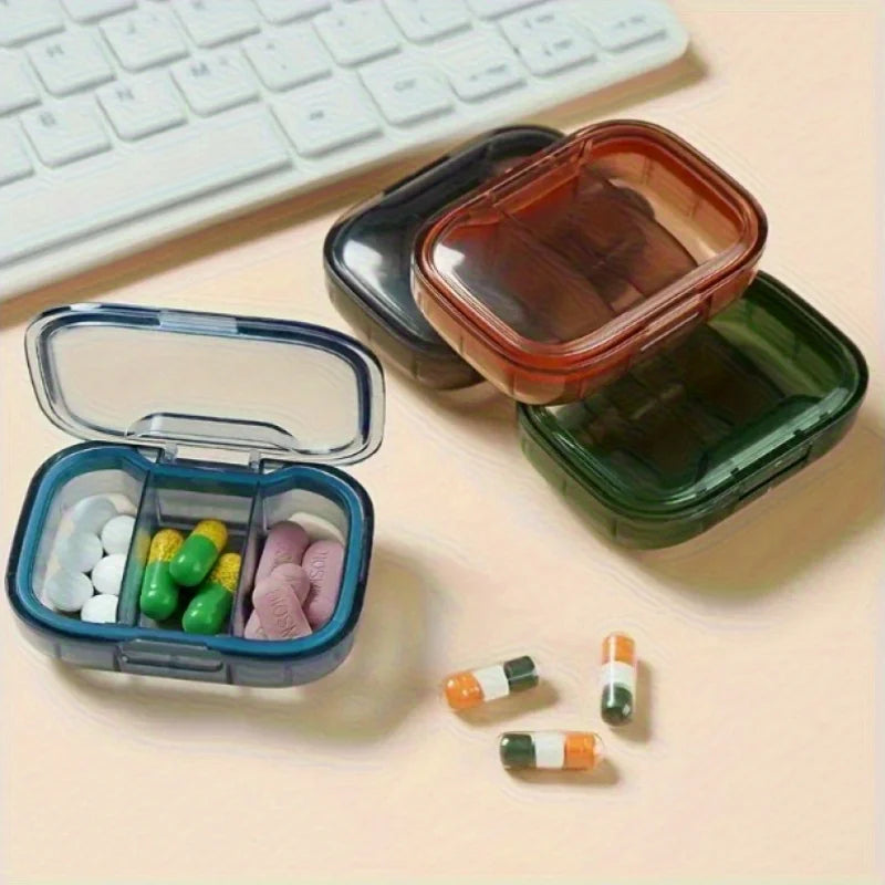 Portable Pill Organizer & Splitter | Compact Travel Pill Box Pill Organizer Box QXL