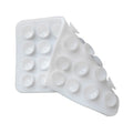 Double-Sided Silicone Suction Pad | 28-Cup Phone Grip Mat Phone Suction Pad QXL White