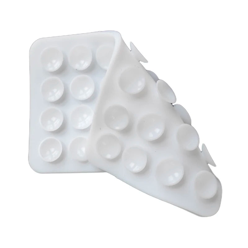 Double-Sided Silicone Suction Pad | 28-Cup Phone Grip Mat Phone Suction Pad QXL White