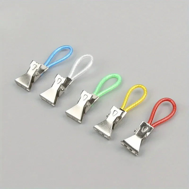 20-Pack Stainless Steel Wall Clips | Kitchen Bathroom Storage Hooks Wall Storage Hooks QXL