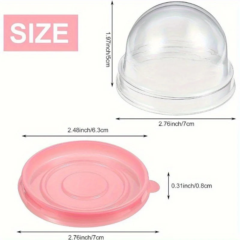 Disposable Cupcake & Mooncake Boxes with Clear Lid Bakery Packaging Box QXL