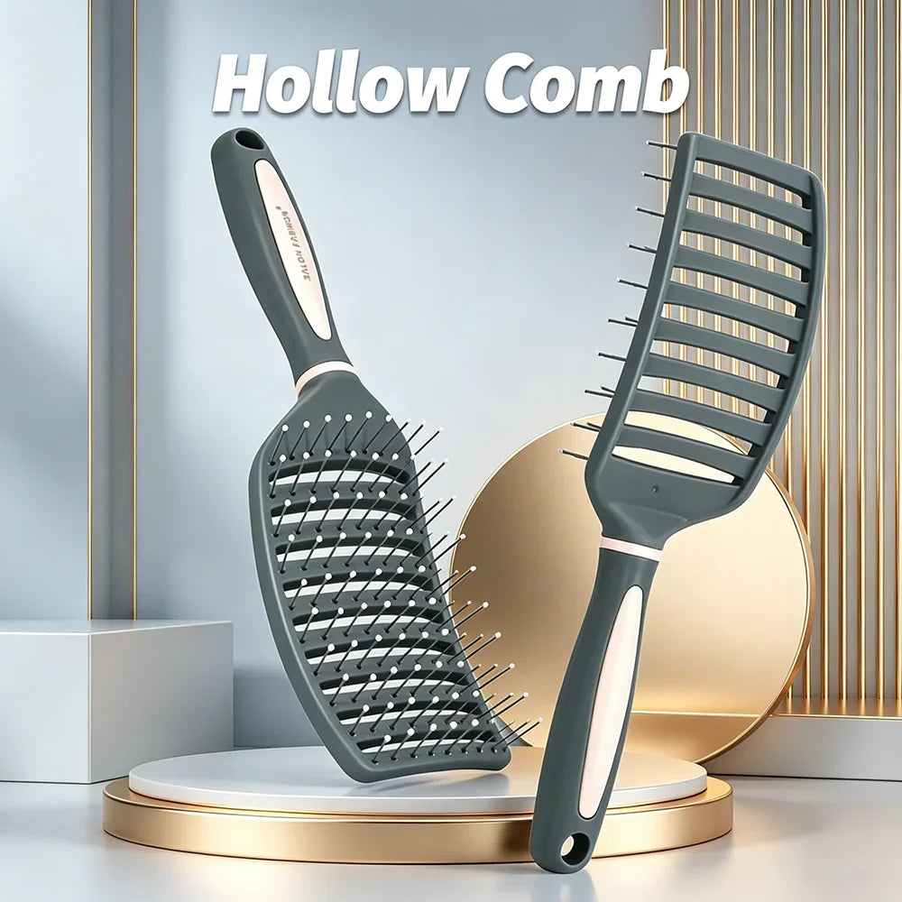 Detangling Hair Brush Bristle & Nylon | Scalp Massage Comb Detangling Hair Brush QXL