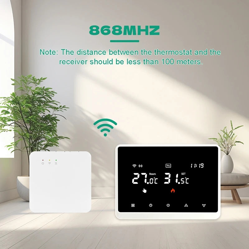 Tuya WiFi Smart Wireless Thermostat for Gas Boiler | Alexa Smart Thermostat QXL
