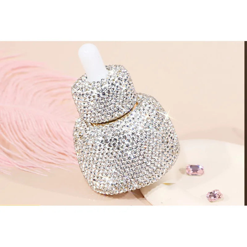 30ml Diamond Glass Essential Oil Bottle | Luxury Refillable Glass Dropper Bottle QXL