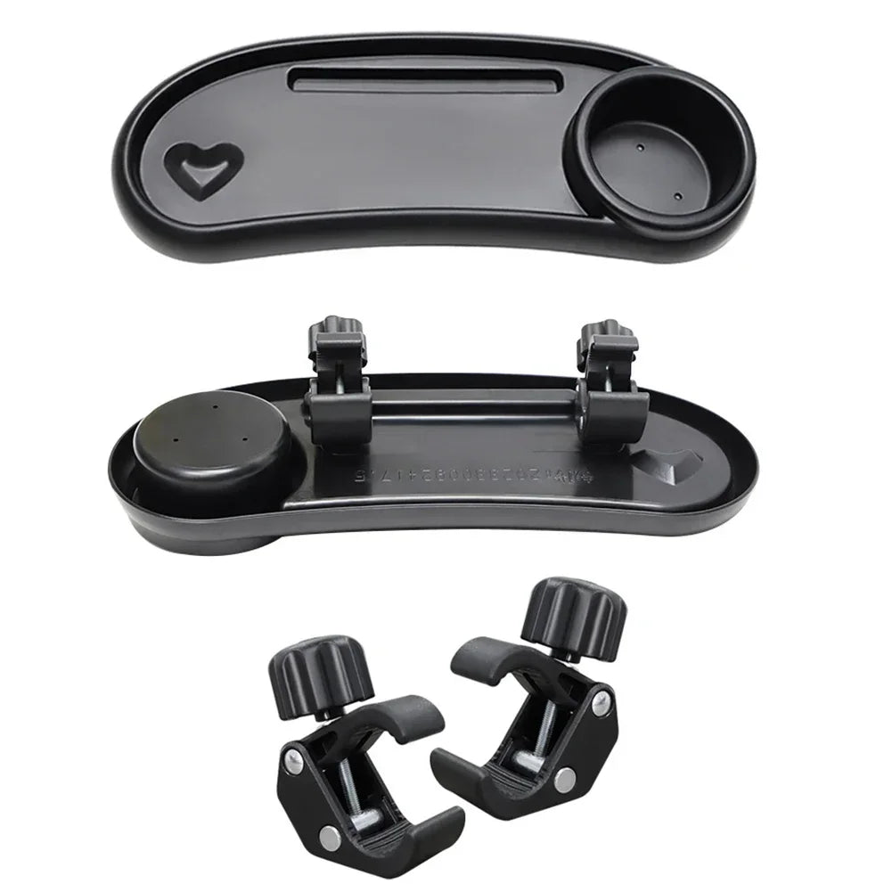 3-in-1 Universal Stroller Tray | Snack, Drink & Phone Holder Stroller Tray Accessory QXL