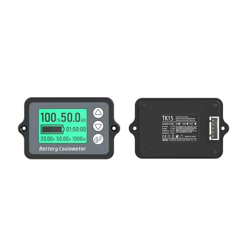 TK15 Battery Capacity Tester Coulometer DC 8–80V | Voltmeter Battery Capacity Tester QXL