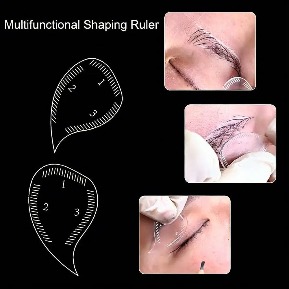 Reusable Acrylic Brow Mapping Ruler | Eyebrow Shaping Tool Eyebrow Shaping Ruler QXL
