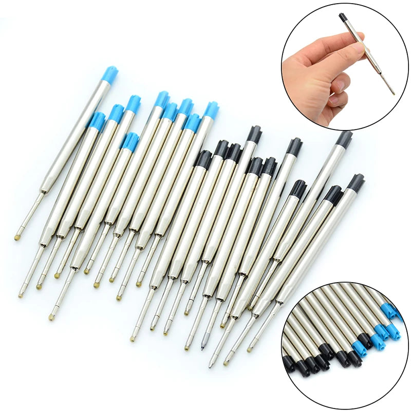 10-Pack Parker-Style 1.0mm Blue Ink Ballpoint Pen Refills Ballpoint Pen Refills QXL