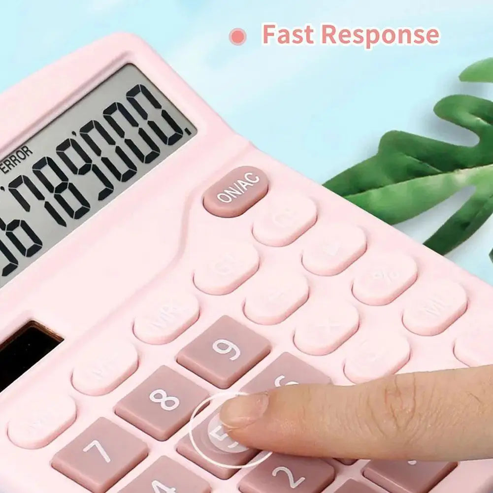 Solar & Battery Desktop Calculator | 12-Digit Large Display Desktop Calculator QXL