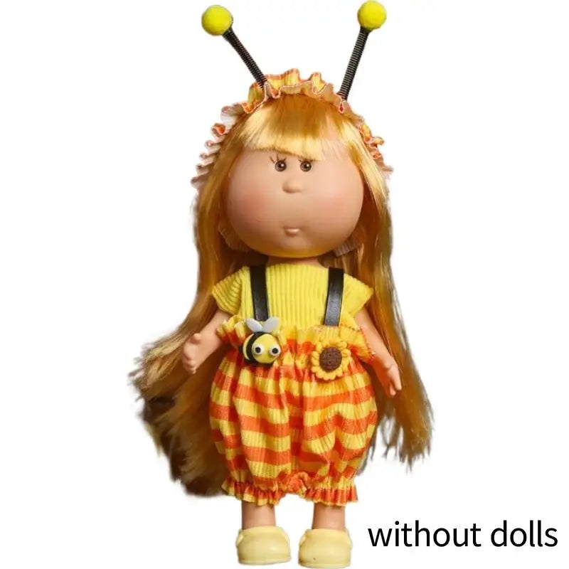 24cm Mia Spanish Potato Doll Floral Dress & Hat Set Doll Clothes Set QXL F
