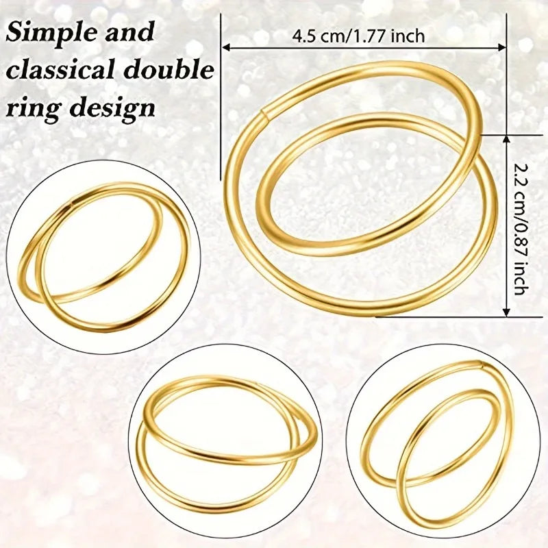 Gold Metal Spiral Napkin Rings for Weddings & Dining Napkin Rings QXL