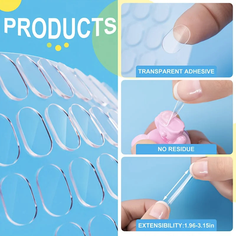 180/300-Pack Transparent Double-Sided Nano Adhesive Dots Craft Adhesive Dots QXL