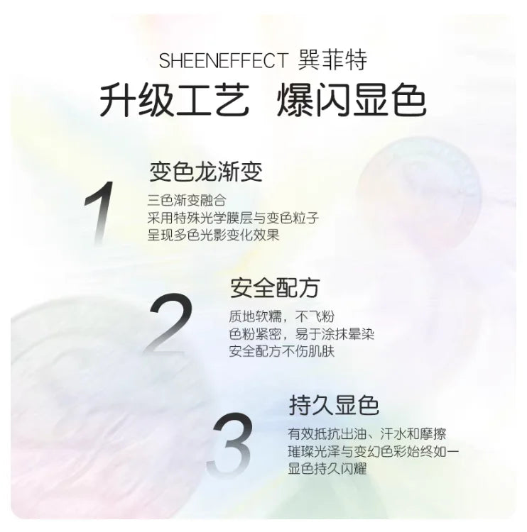 Chameleon Gradient Sparkle Eyeshadow | Sheen Effect Highlighter Sparkle Eyeshadow QXL