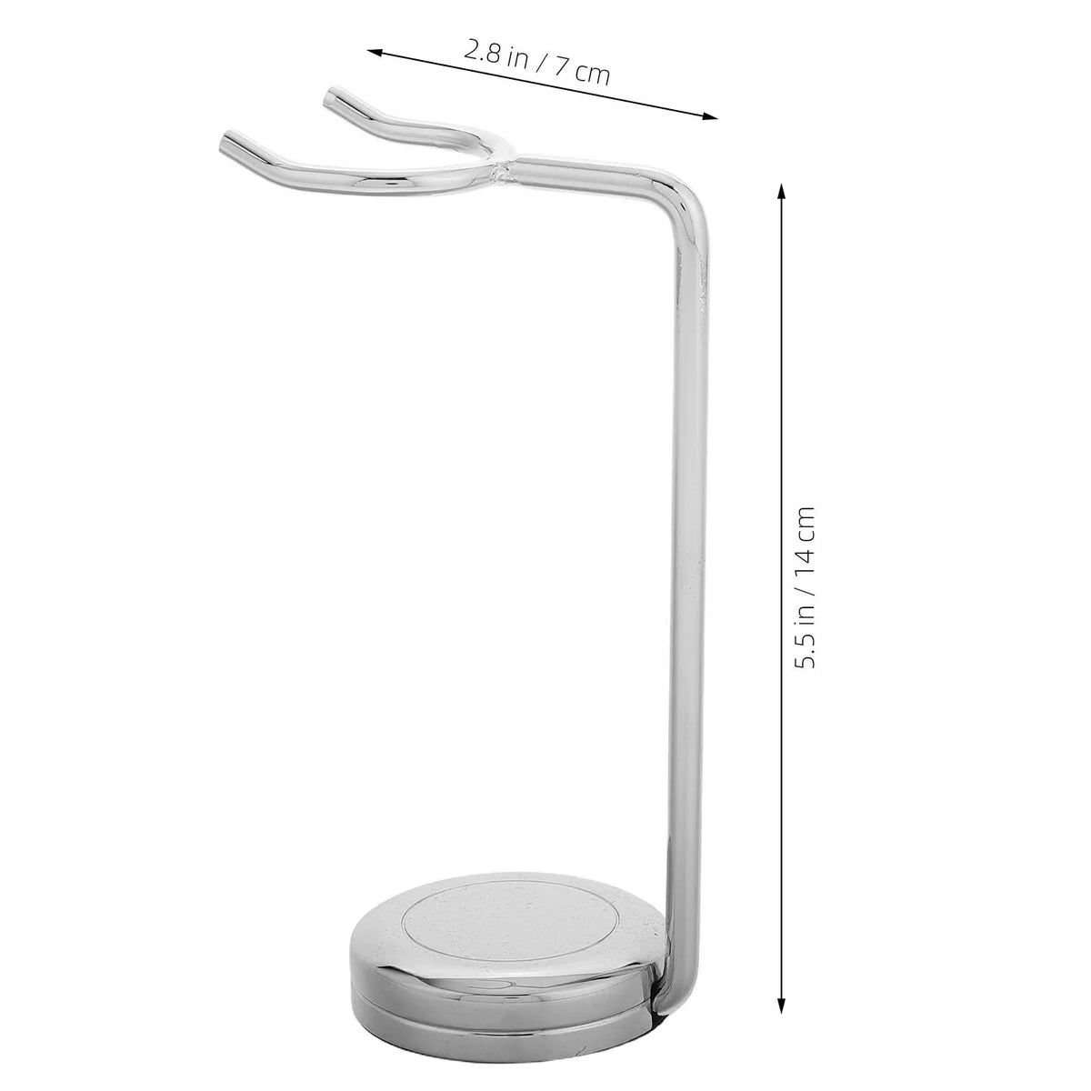 Zinc Alloy Shaving Brush Stand & Razor Drying Rack – Silver Shaving Brush Stand QXL