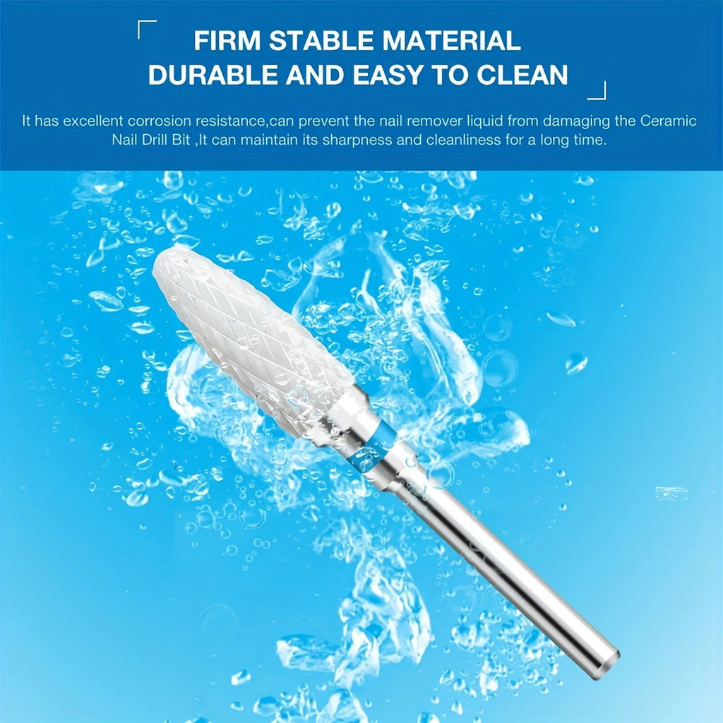 FUMOSIK Ceramic Nail Drill Bits | 2/4-Pc Manicure Set Ceramic Nail Drill Bits QXL