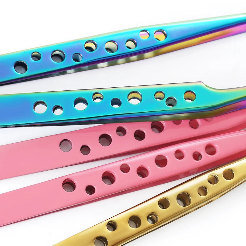 Professional Stainless Steel Eyelash Extension Tweezers Eyelash Tweezers QXL