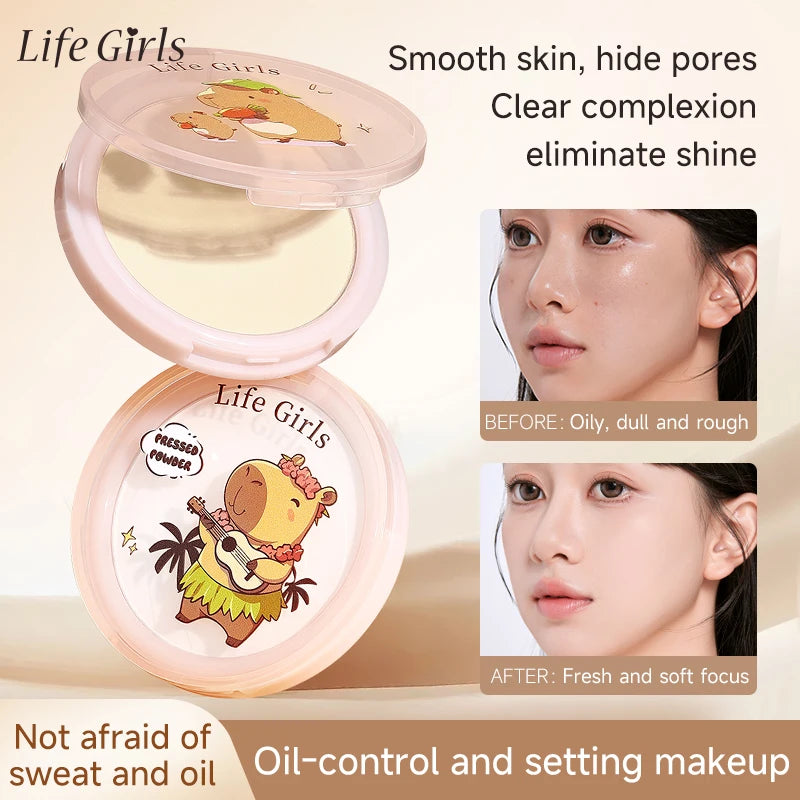 Life Girls Feathered Mist Soft Focus Setting Powder | 12-Hour Setting Powder Compact QXL