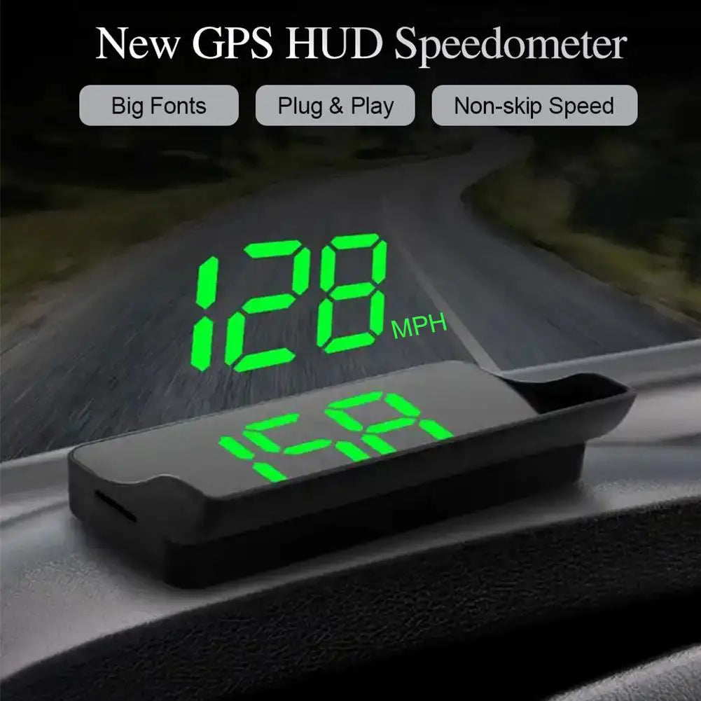 HUD GPS Car Speedometer | Windshield Projector KM/H & MPH HUD Speedometer QXL