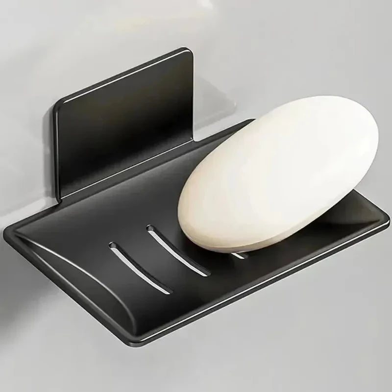Wall-Mounted Carbon Steel Soap Dish Holder with Drainage Soap Dish Holder QXL
