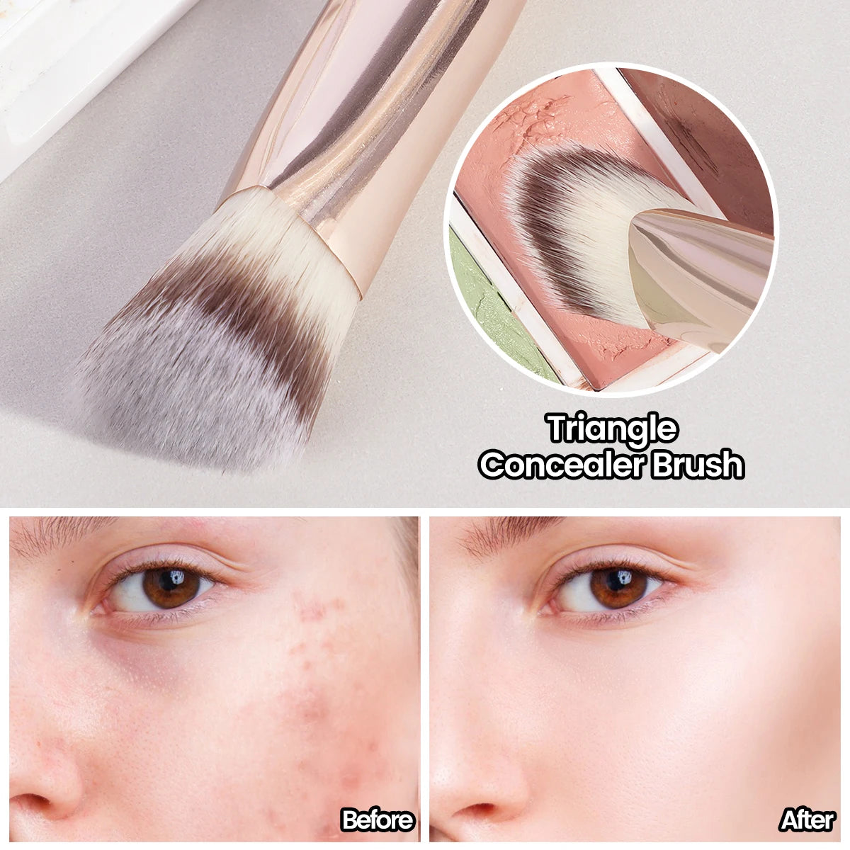 MAANGE Triangle Foundation & Concealer Makeup Brush Foundation Makeup Brush QXL