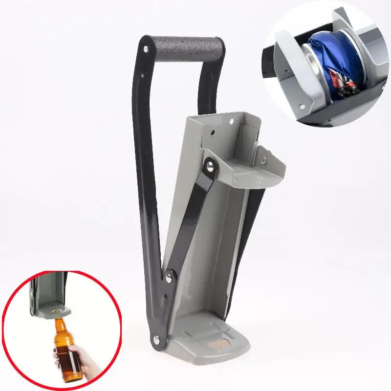 Heavy-Duty Metal Can Crusher 12/16oz | Wall-Mount Can Smasher Can Crusher QXL