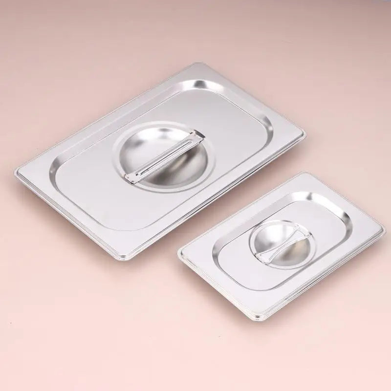 Stainless Steel Food Pan Lids | Notched Steam Table Covers Food Pan Lid QXL