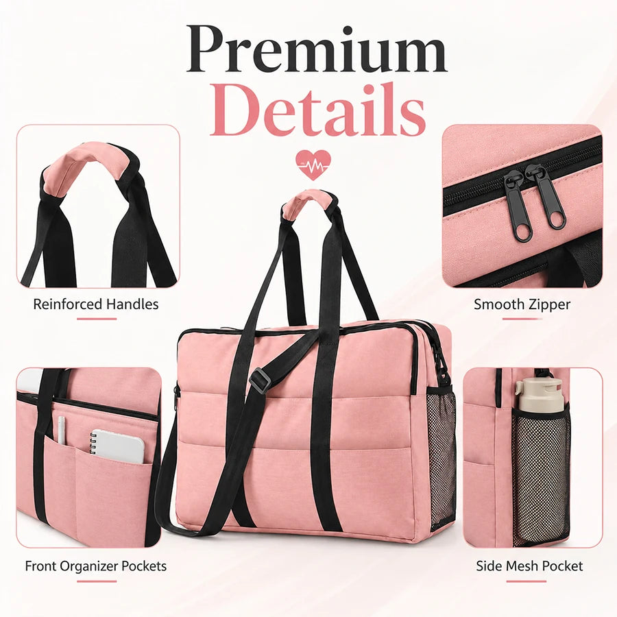 Waterproof Nurse Work Handbag | Multi-Compartment Tote Work Tote Bag QXL