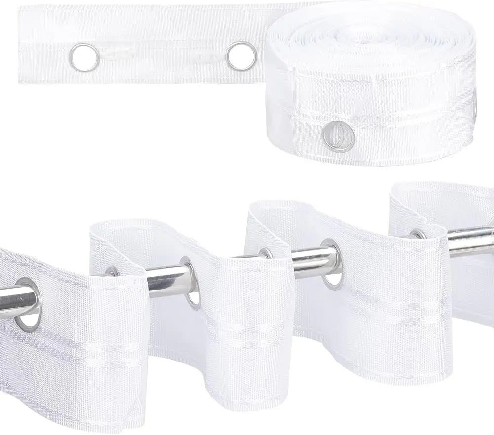 21.8 Yards Grommet Drapery Tape 3.1" Wide White | Curtain Tape Curtain Drapery Tape QXL AECH04-14568