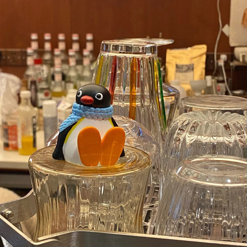 Kawaii Penguin Resin Figurine | Desk & Car Ornament 6cm Decorative Figurine QXL