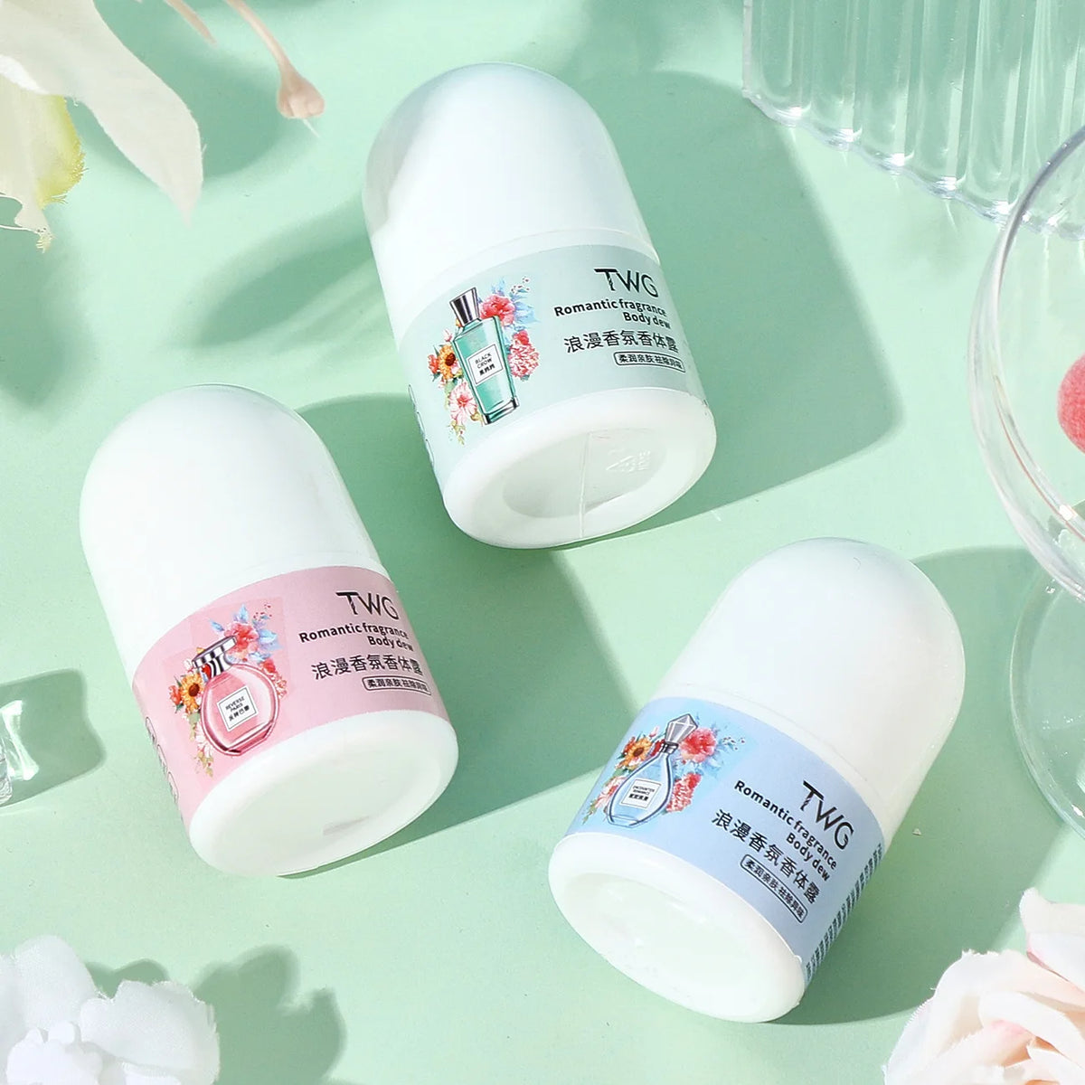 Solid Perfume Roll-On Stick | Woody Floral Fruity Scent Solid Roll-On Perfume QXL