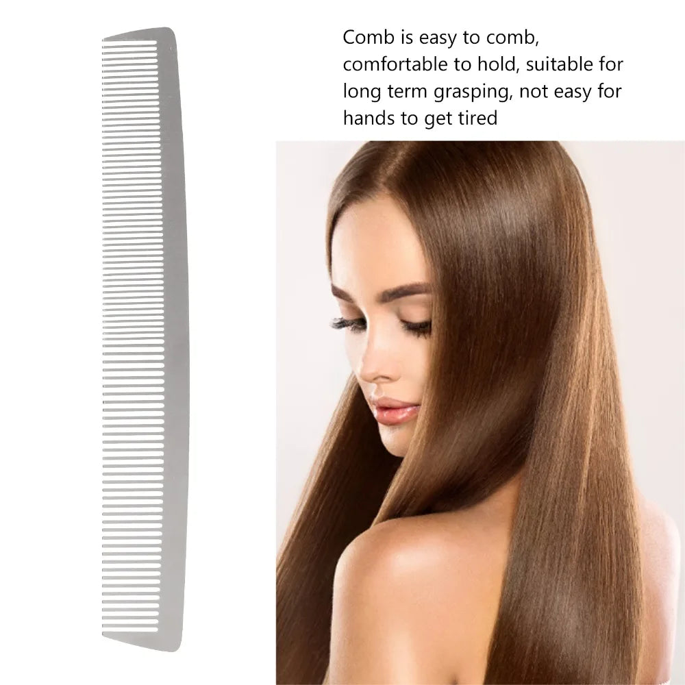 Professional Stainless Steel Hair Comb + PU Leather Bag Professional Hair Comb QXL