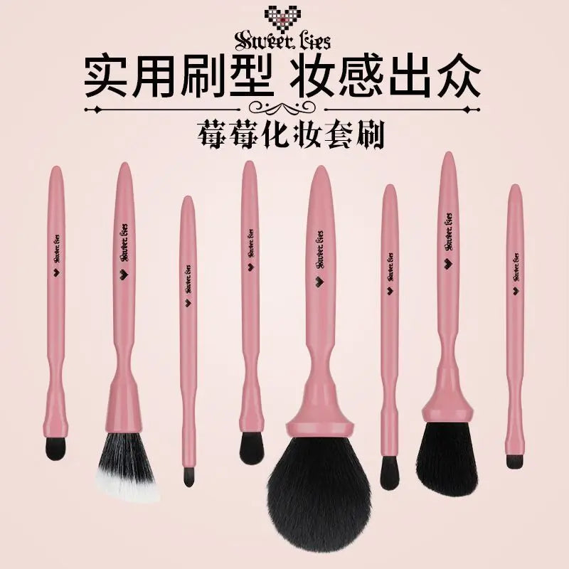 8-Piece Soft Makeup Brush Set | Eyeshadow, Blush & More Makeup Brush Set QXL