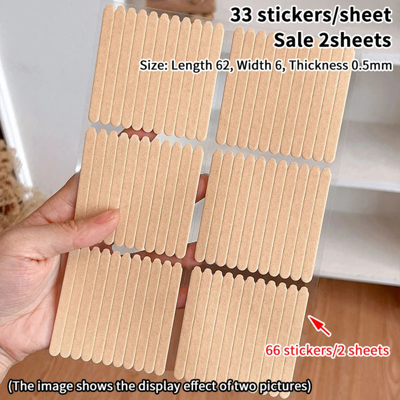 60/66-Pc Double-Sided Nail Display Tape | False Nail Tips Nail Display Tape QXL A2