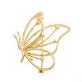 Elegant Hollow Butterfly Brooch Pin | Zinc Alloy Metal Brooch Pin QXL Gold