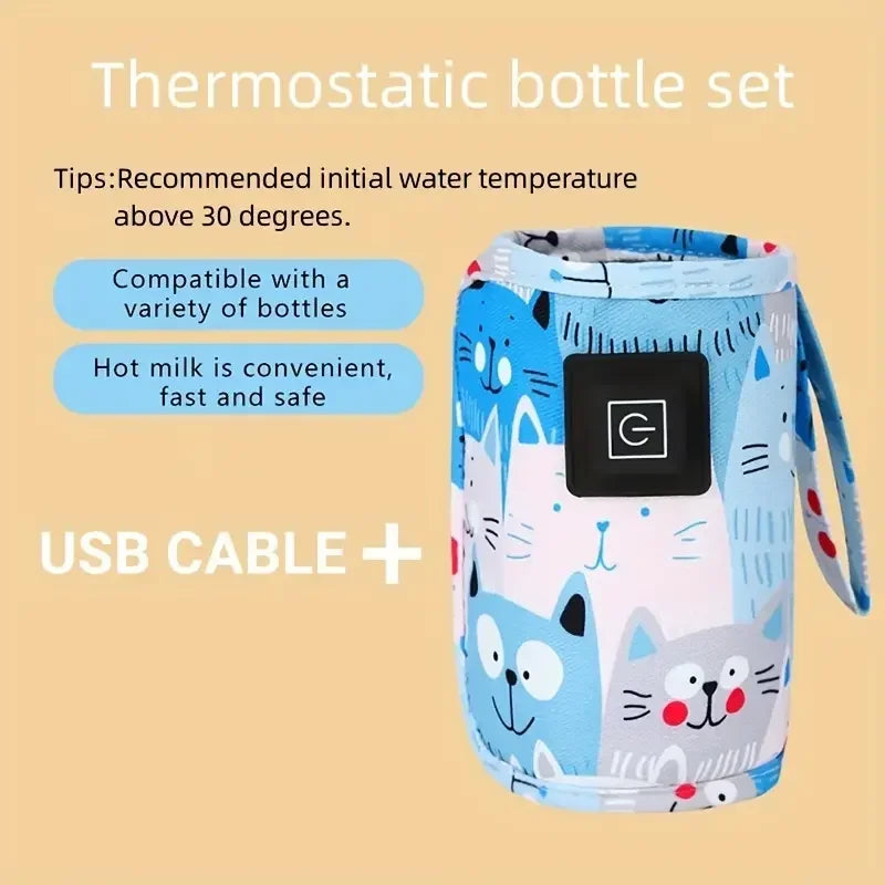 USB Baby Bottle Warmer Travel Bag | Portable Stroller Insulated Baby Bottle Warmer QXL