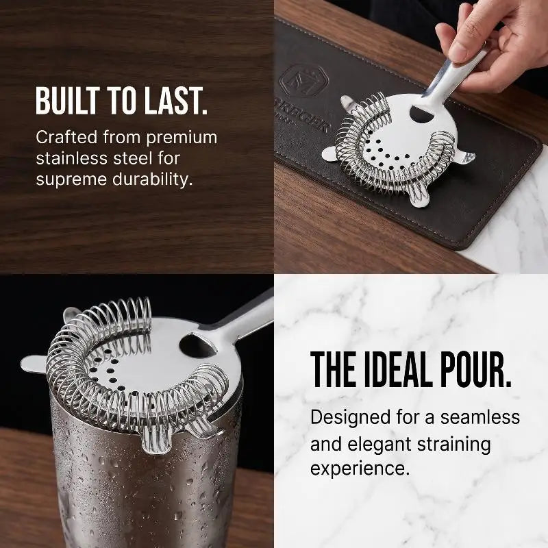 Stainless Steel Hawthorne Cocktail Strainer | Pro Bar Tool Cocktail Strainer QXL