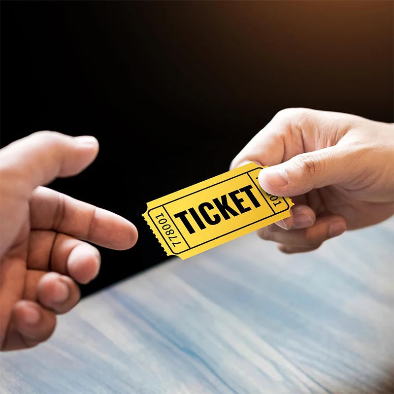 1000-Pc Colorful Raffle Tickets Double Roll | Events & Carnivals Raffle Ticket Roll QXL