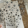 Kawaii Glitter Jelly Star Nail Stickers – Gradient Self-Adhesive Nail Art Stickers QXL TA170