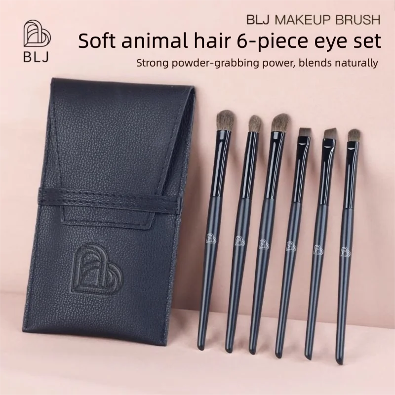 6-Piece Eyeshadow Brush Set | Smudge, Detail & Contour Eyeshadow Brush Set QXL