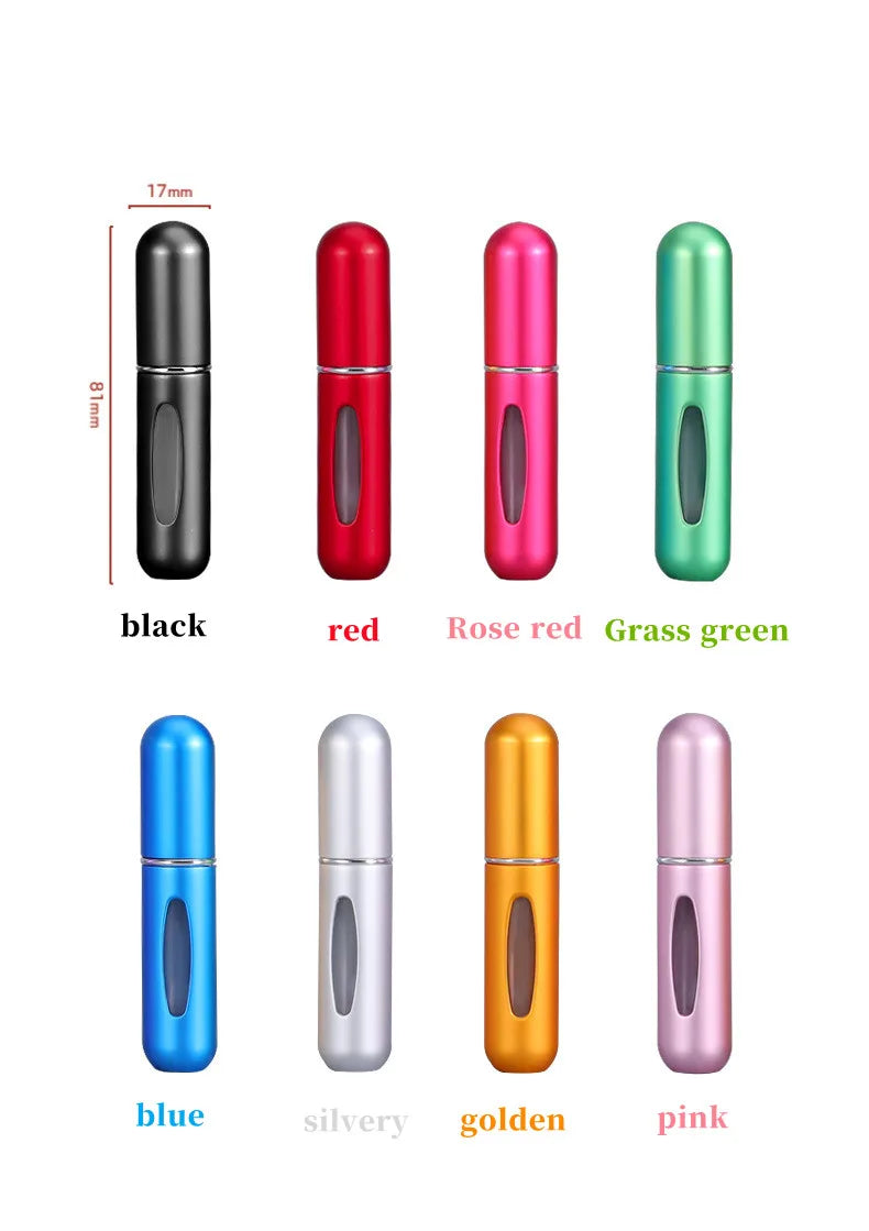 5ml Rechargeable Refillable Perfume Spray Bottle | Travel Set Perfume Travel Atomizer QXL
