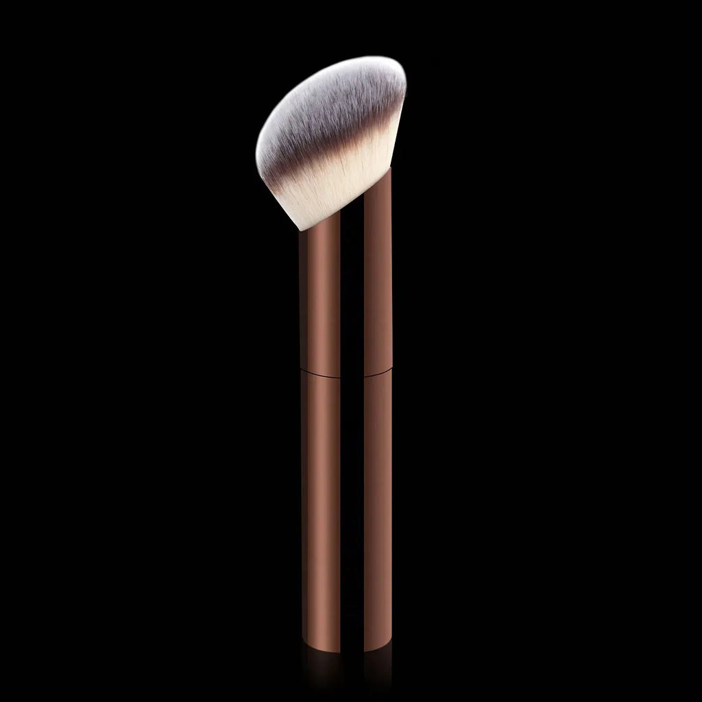 Beveled Foundation Brush | Soft Fiber Makeup Blush Brush Foundation Makeup Brush QXL Brown
