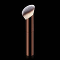 Beveled Foundation Brush | Soft Fiber Makeup Blush Brush Foundation Makeup Brush QXL Brown