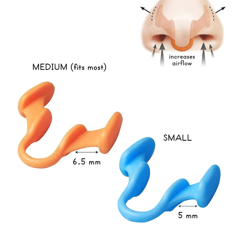 Silicone Nasal Dilator Anti-Snoring Nose Clip | 2-Pack Nasal Dilator Clip QXL