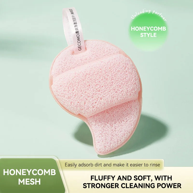 Gecomo Mango Face Wash Glove Sponge | Deep Cleansing Puff Face Cleansing Sponge QXL G2211-1