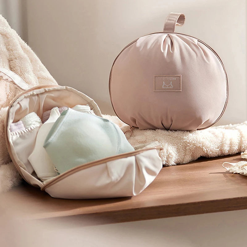 Ball-Shaped Travel Underwear Bra & Socks Organizer Bag Travel Storage Bag QXL