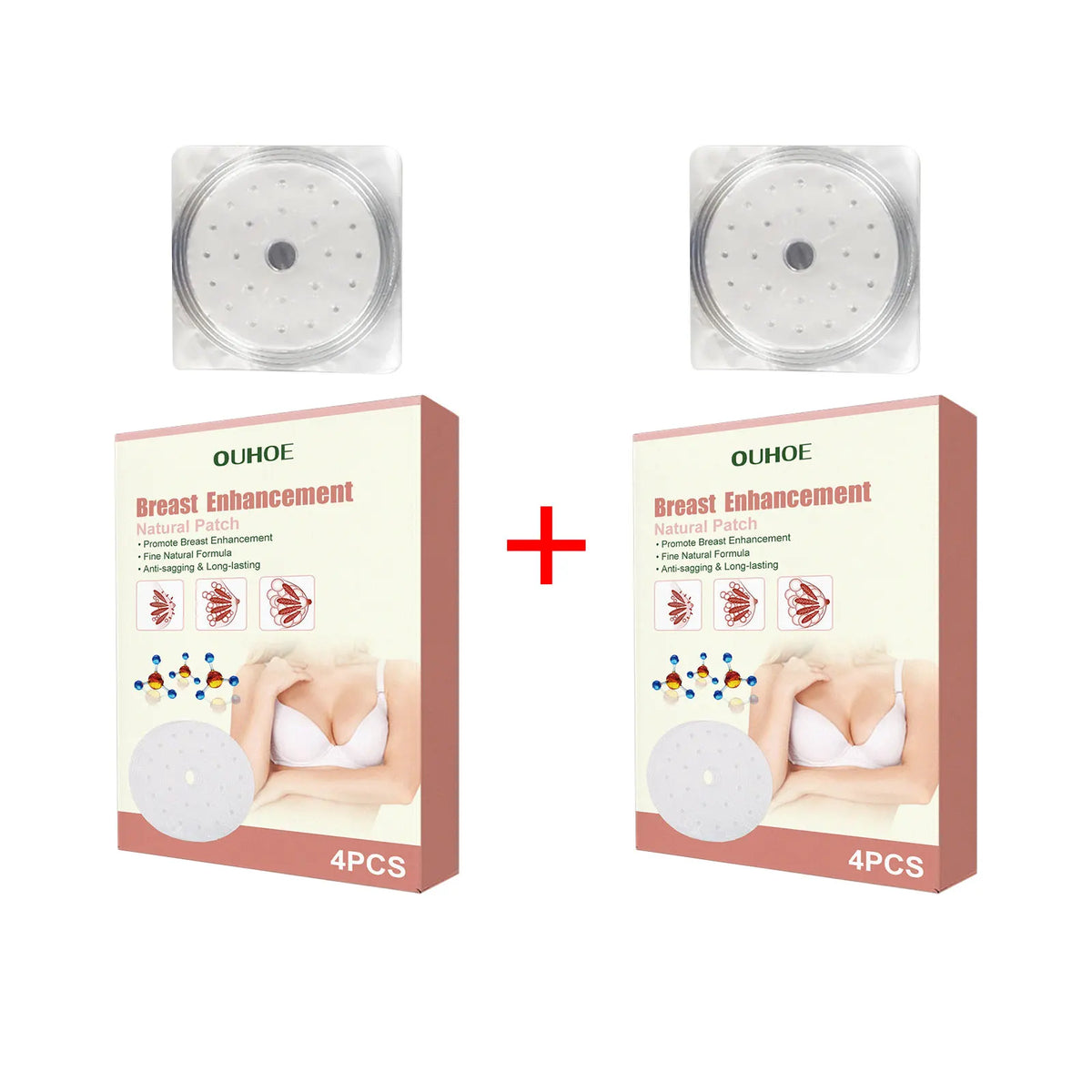 OUHOE Collagen Chest Firming & Lifting Patches 4/8/12 Pcs Chest Firming Patch QXL 8pcs boxed