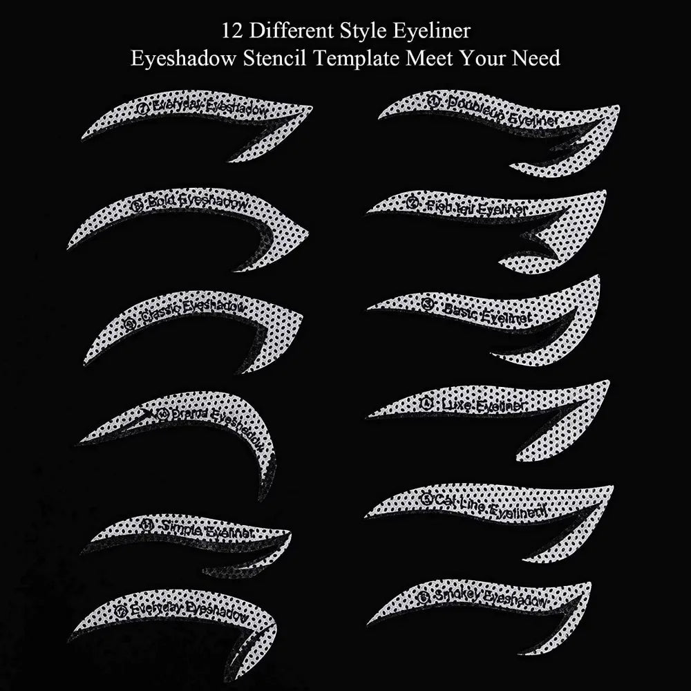 Fox Eye Makeup Stencils – Eyeliner, Eyebrow & Shadow Templates Eye Makeup Stencil QXL