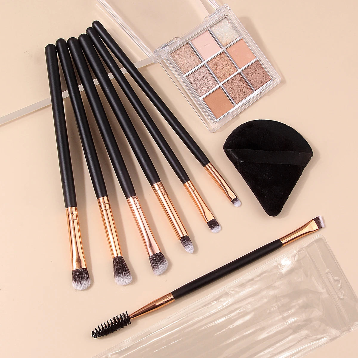 KOSSHOW 8-Piece Eye Makeup Brush Set | Blending & Brow Eye Makeup Brush Set QXL